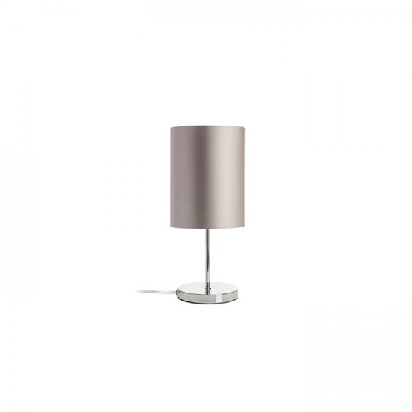 NYC/RON 15/20 stolní Monaco holubí šeď/stříbrné PVC/chrom 230V E27 7W - RED - DESIGN RENDL