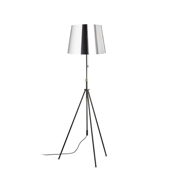 LUTON/ILUSION stojanová chromovaná fólie/černá/kov 230V E27 11W - RED - DESIGN RENDL