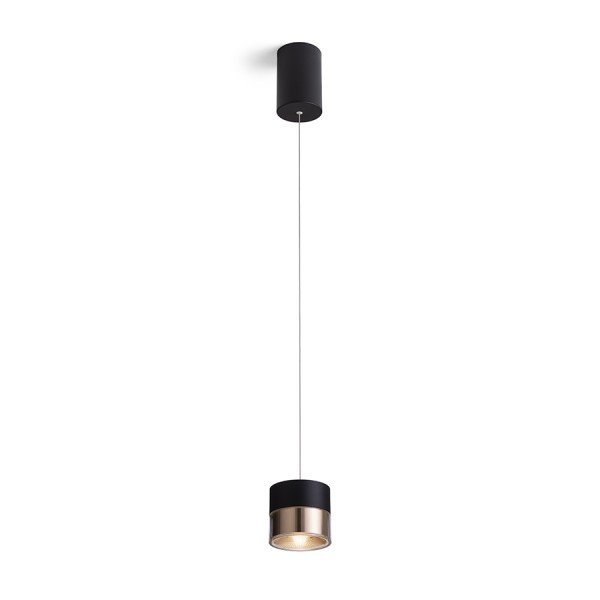 JUNIPER závěsná stahovatelná černá/zlatá  230V LED 15W 30°  3000K - RED - DESIGN RENDL