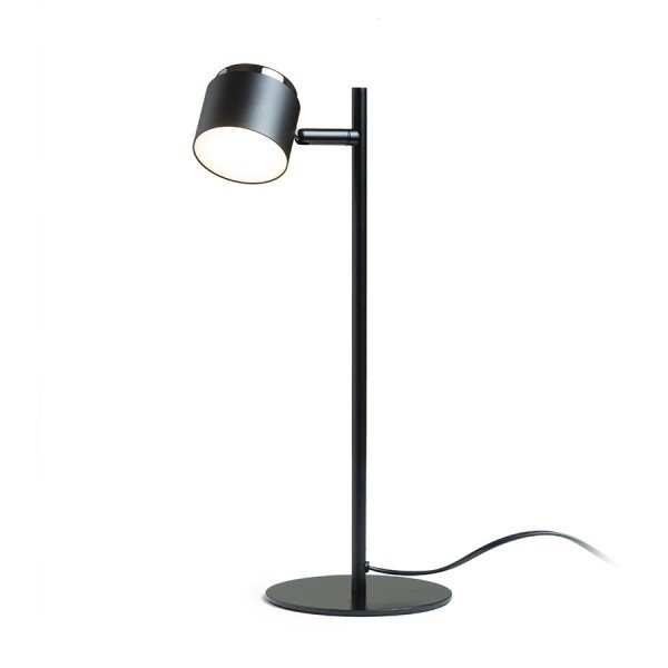 NOVA stolní černá chrom/mléčný akryl 230V LED 4.2W 3000K - RED - DESIGN RENDL