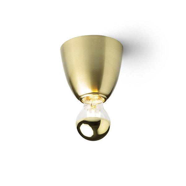 REACH stropní česaná mosaz 230V E27 11W - RED - DESIGN RENDL