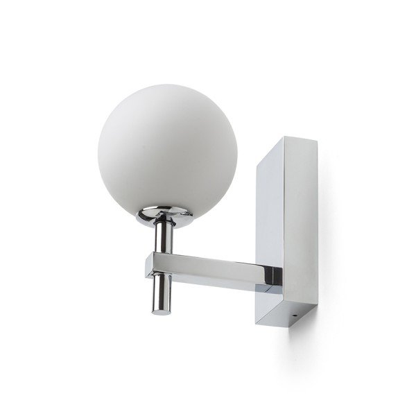 PEGGY nástěnná chrom/opálové sklo 230V G9 6W IP44 - RED - DESIGN RENDL