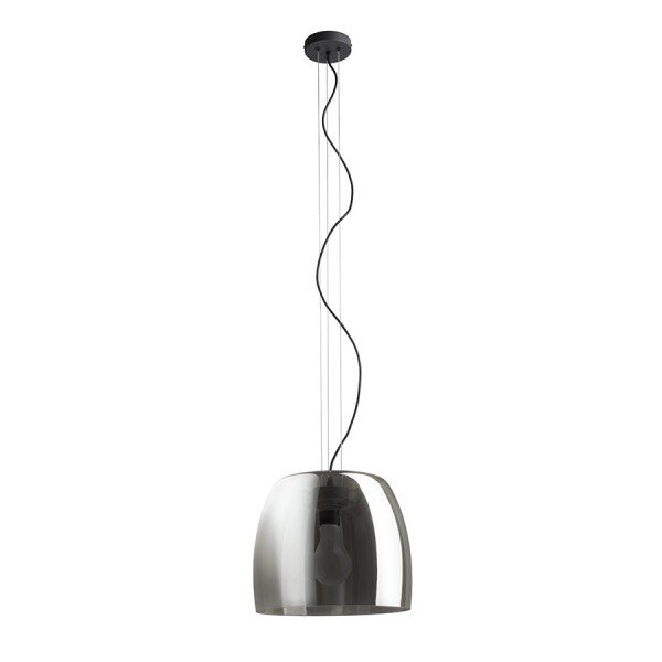 ORLANDO 35 závěsná kouřové sklo/černá 230V E27 24W - RED - DESIGN RENDL