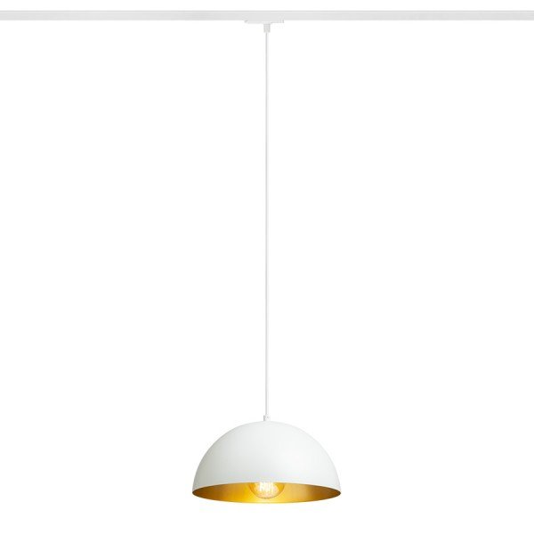 GLADYS 30 pro jednookr. lištu bílá/zlatá 230V E27 15W - RED - DESIGN RENDL