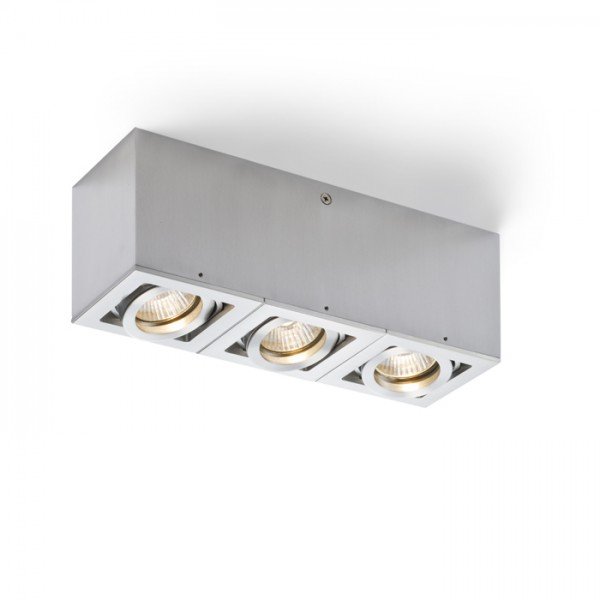 Levně Stropní svítidlo BERIT III hliník 230V GU10 3x50W - RED - DESIGN RENDL