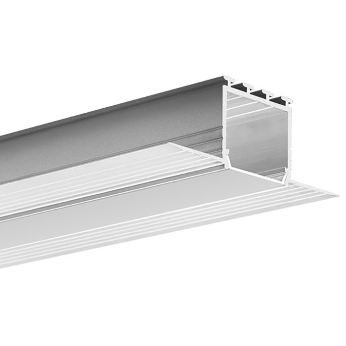 LED hliníkový profil KLUŚ KOZEL neanodizovaný 2m