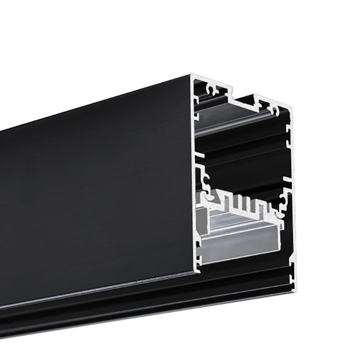 LED hliníkový profil KLUŚ MOD-50 černá anoda 2m