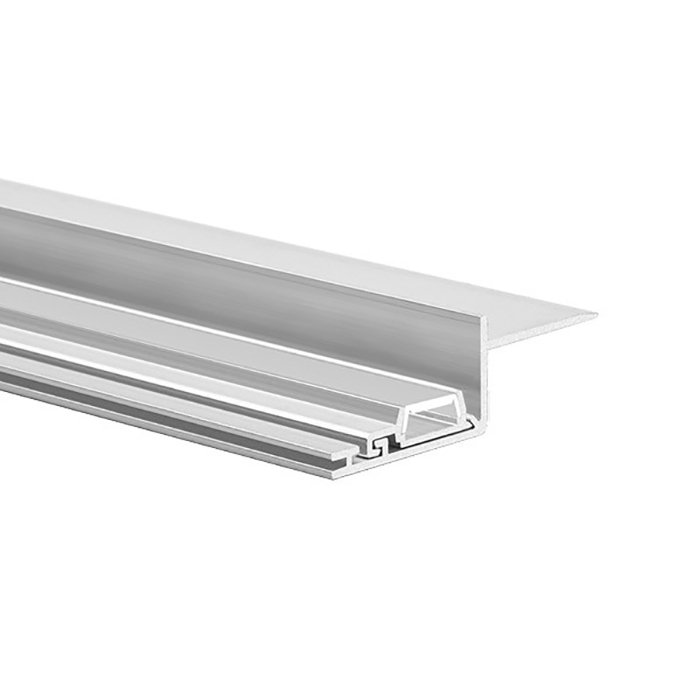 LED hliníkový profil KLUŚ NISA-KRA neanodizovaná 2m