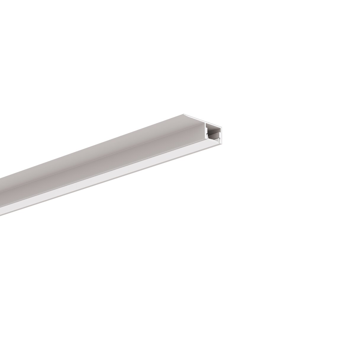 LED hliníkový profil KLUŚ PDS-T-BOK stříbrná anoda 2m