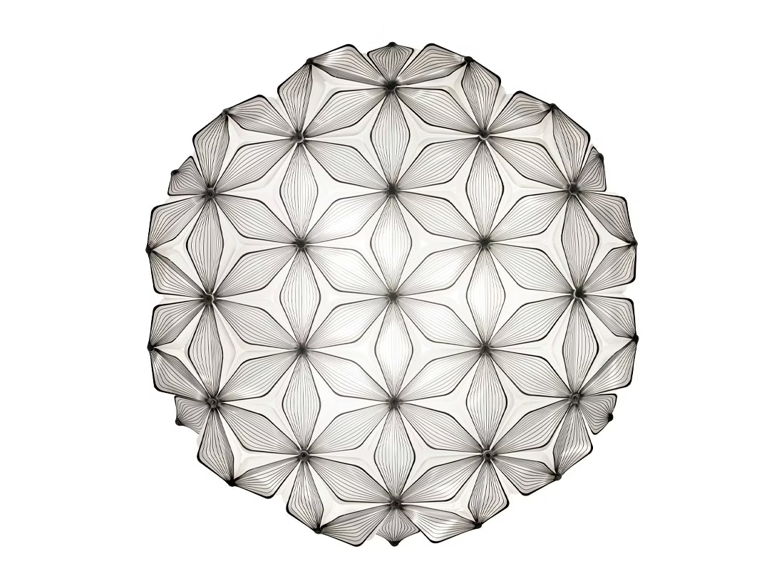 Levně Slamp Stropní/nástěnné svítidlo C'EST LA VIE LARGE, pr. 71cm, 3xE27 Barva: Černá