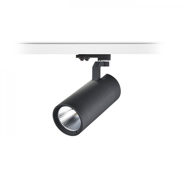 FANGIO pro tříokr. lištu černá 230V LED 25W 36° 3000K - RED - DESIGN RENDL