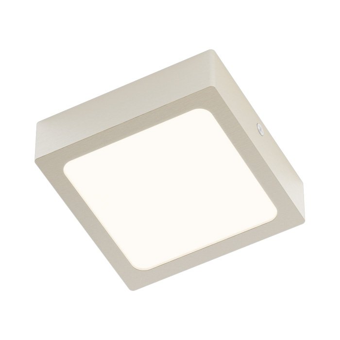 SLENDER SLIM SQ 9 přisazená matný nikl 230V LED 8W 3000K - RED - DESIGN RENDL