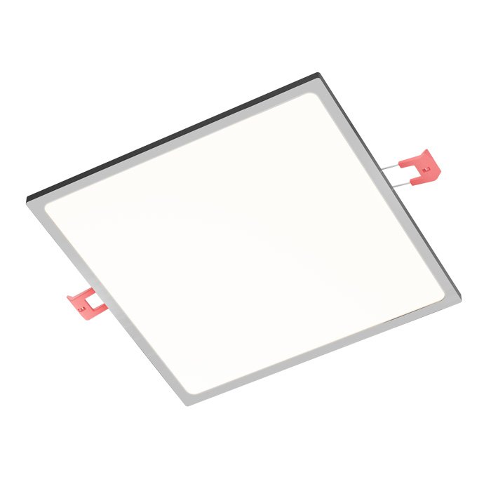 SLENDER SLIM SQ 22 zápustná černý chrom 230V LED 30W 3000K - RED - DESIGN RENDL