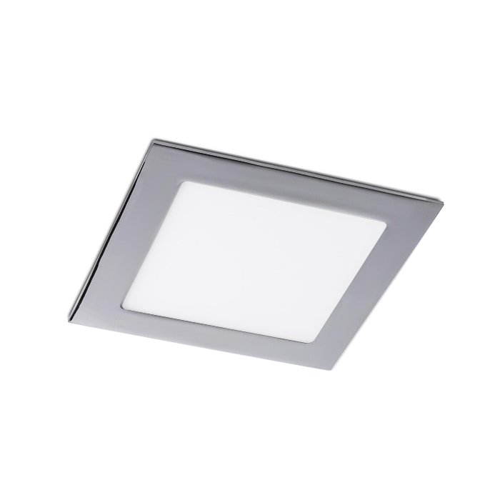 SLENDER SQ 17 zápustná černý chrom 230V LED 12W 3000K - RED - DESIGN RENDL
