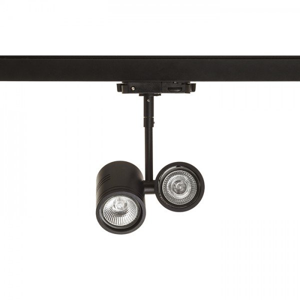 BEEBA II pro tříokr. lištu černá 230V GU10 2x35W - RED - DESIGN RENDL