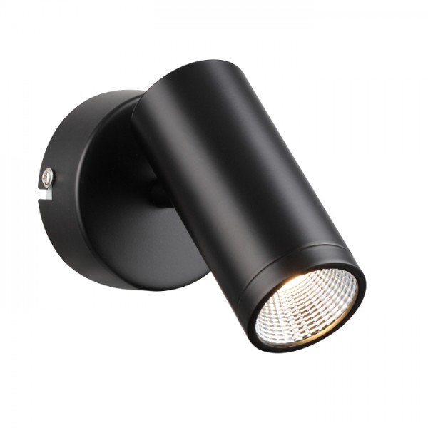 BOGARD I nástěnná matná černá 230V LED 5W 40° 3000K - RED - DESIGN RENDL