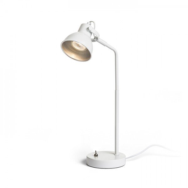 ROSITA stolní lampa bílá/stříbrnošedá 230V LED GU10 9W - RED - DESIGN RENDL