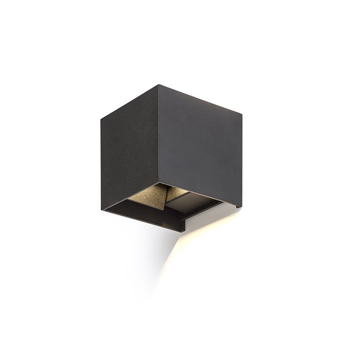 TITO SQ nástěnná černá 230V LED 6W IP54 3000K - RED - DESIGN RENDL