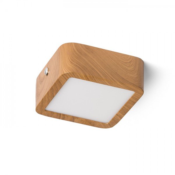 HUE SQ 9 stropní dekor buk 230V LED 6W 3000K - RED - DESIGN RENDL