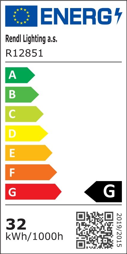 LARISA SQ 30 stropní černá 230V LED 30W 3000K - RED - DESIGN RENDL