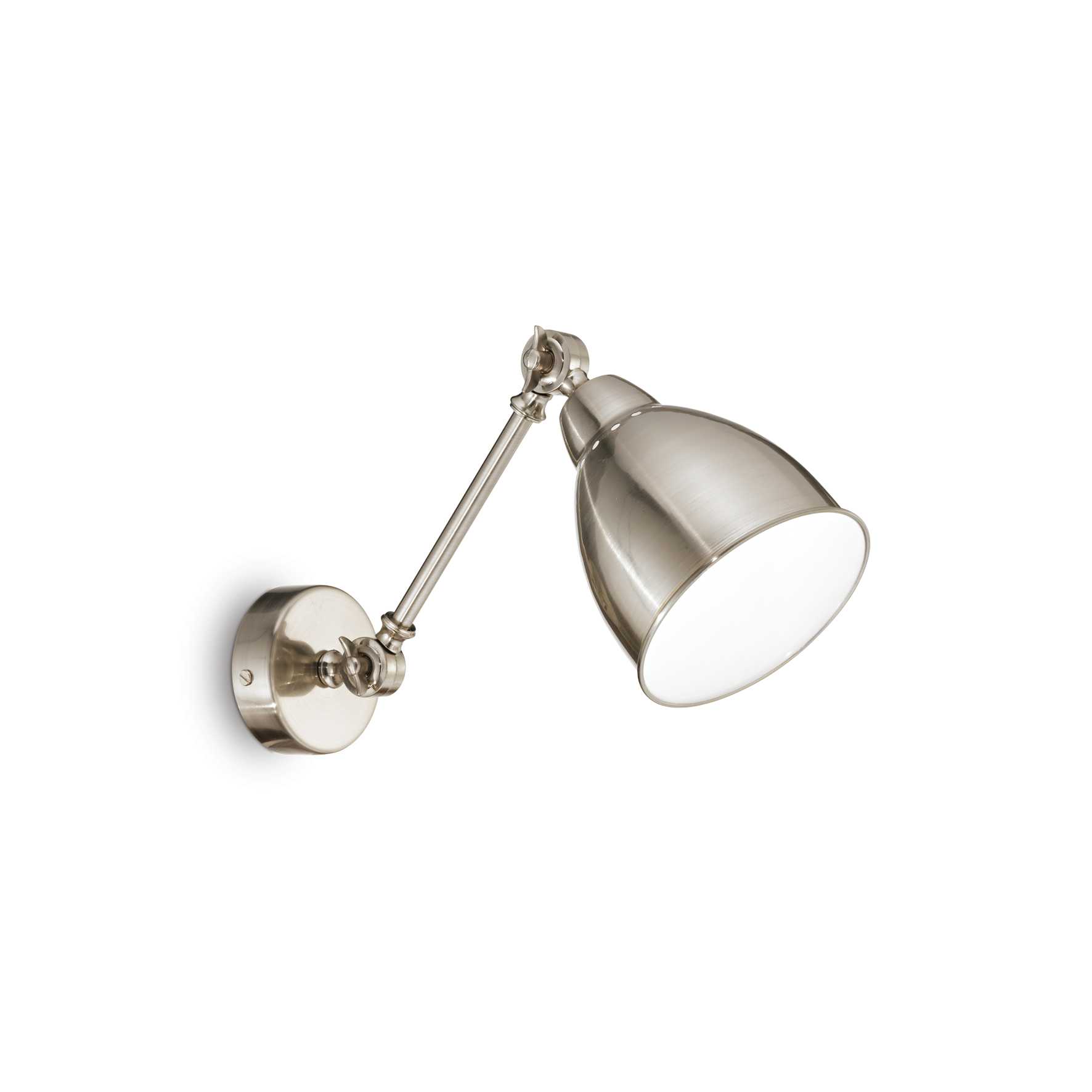 Ideal Lux Nástěnné svítidlo NEWTON AP1 NICKEL