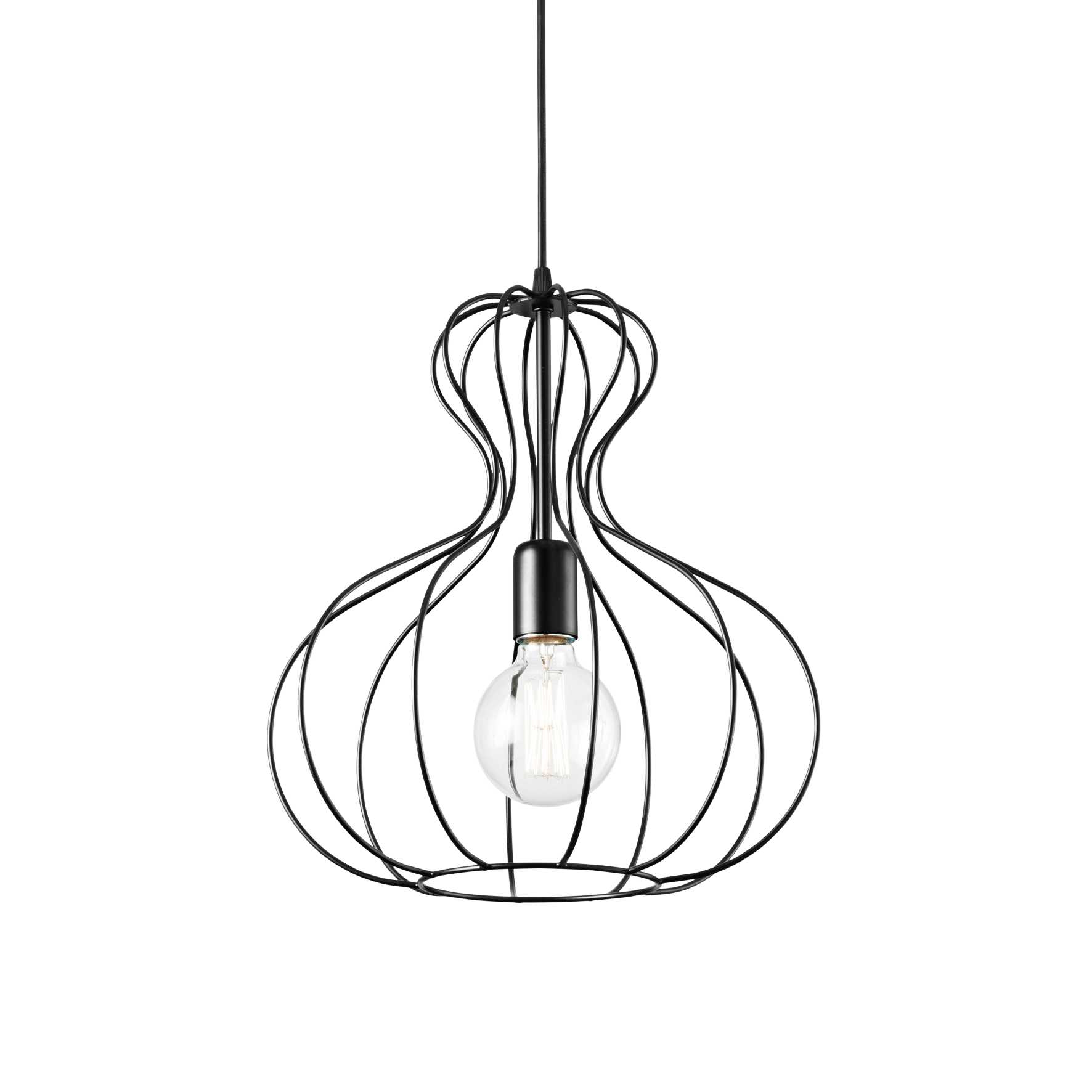 Ideal Lux Závěsné svítidlo AMPOLLA-1 SP1 NERO