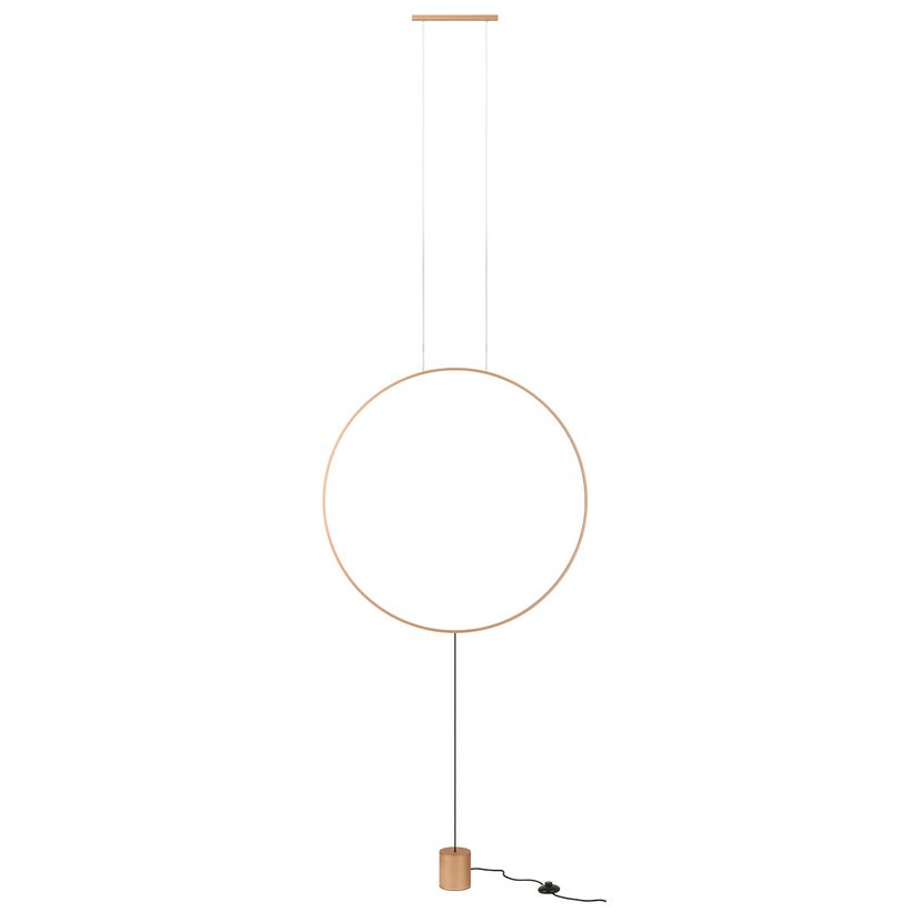 Redo Závěsná nebo stojací LED lampa Slick, ø 815 mm Barva: Zlatá