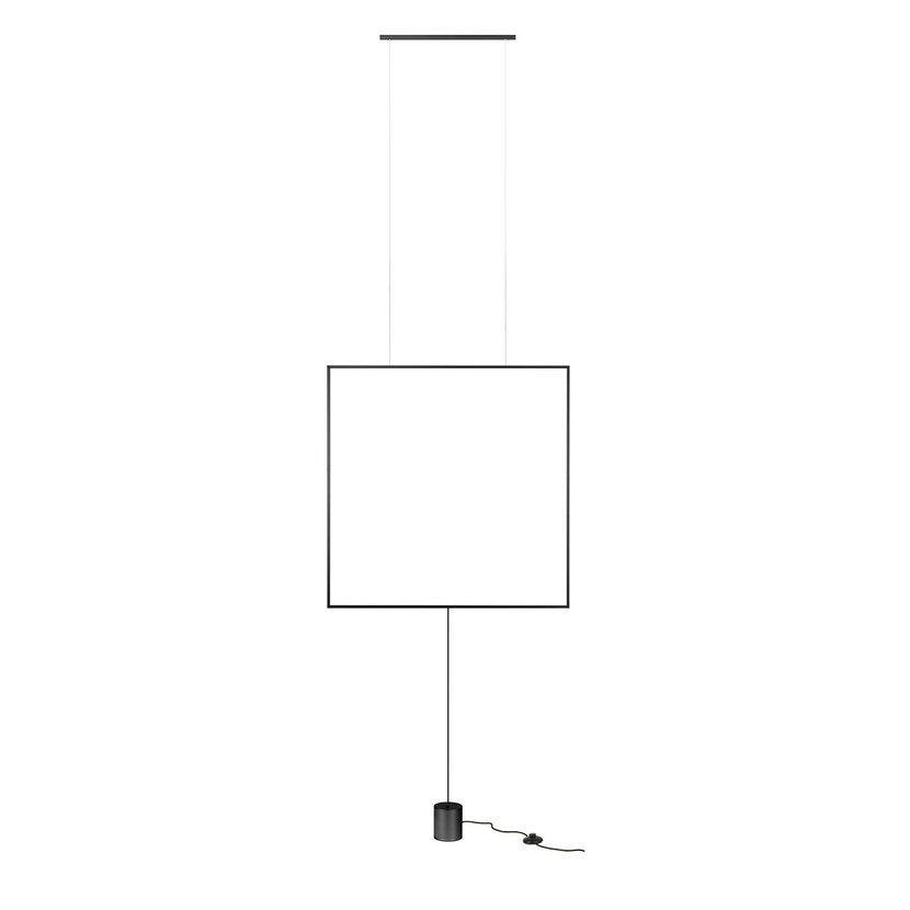 Redo Závěsná nebo stojací LED lampa Slick, š. 817 mm Barva: Černá