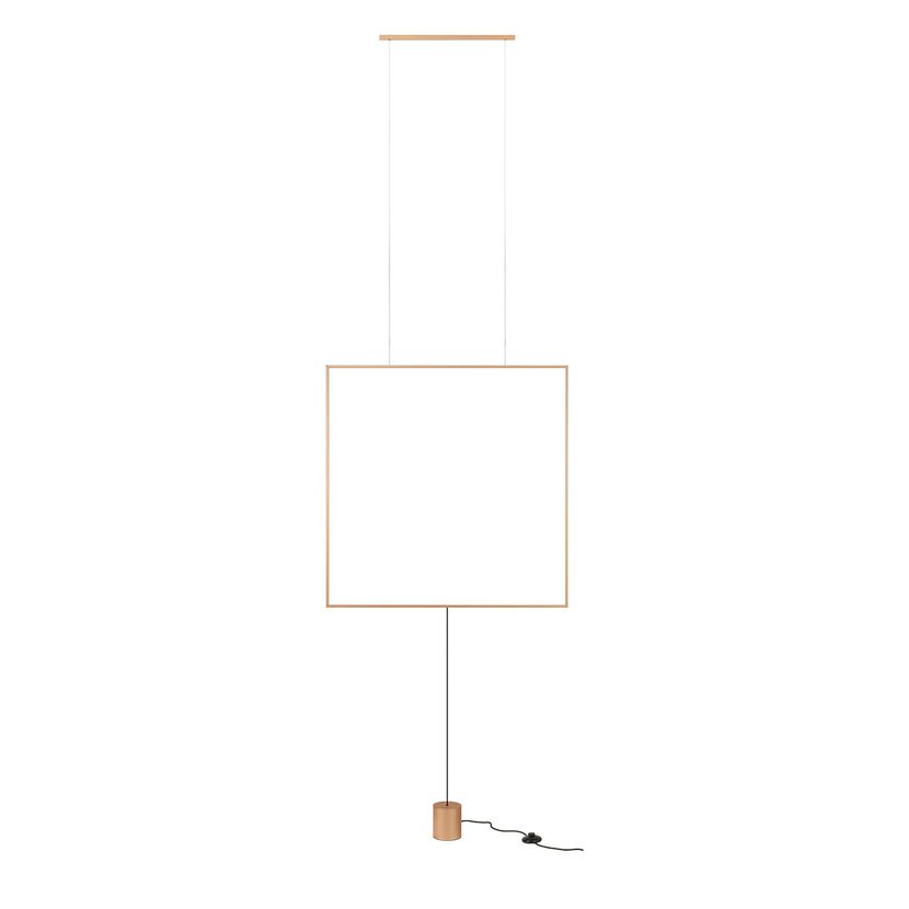 Redo Závěsná nebo stojací LED lampa Slick, š. 817 mm Barva: Zlatá