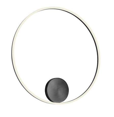 Redo Nástěnné/stropní LED svítidlo ORBIT ø 80 cm, 3000K Barva: Černá, Stmívání, řízení: TRIAC