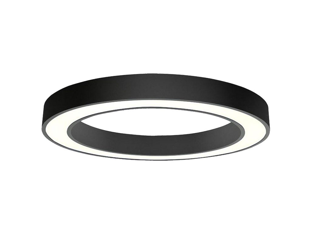 Levně Led2 Stropní LED svítidlo SATURN ø 60 cm, černá, 3000/4000K Stmívání, řízení: DALI/PUSH