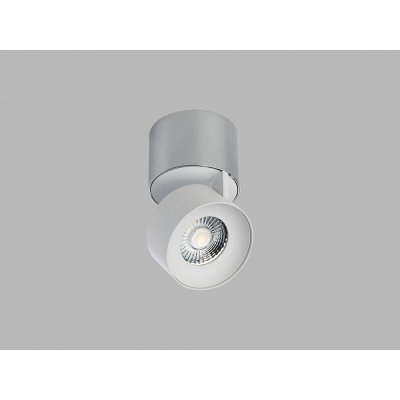 Led2 Stropní LED svítidlo KLIP ON, ø 77 mm, 3000K Barva stínidla: bílá, Stmívání: DALI/PUSH, Barva podstavce: chrom