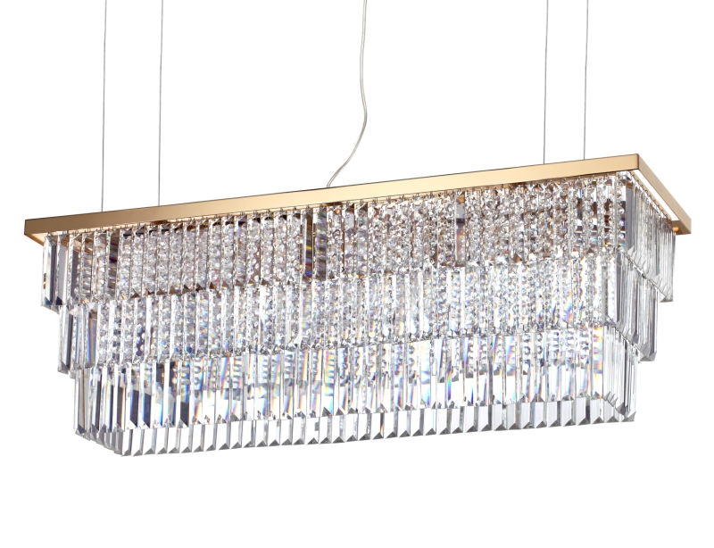 Ideal Lux Závěsné svítidlo MARTINEZ SP8, d. 103 cm Barva: Mosaz
