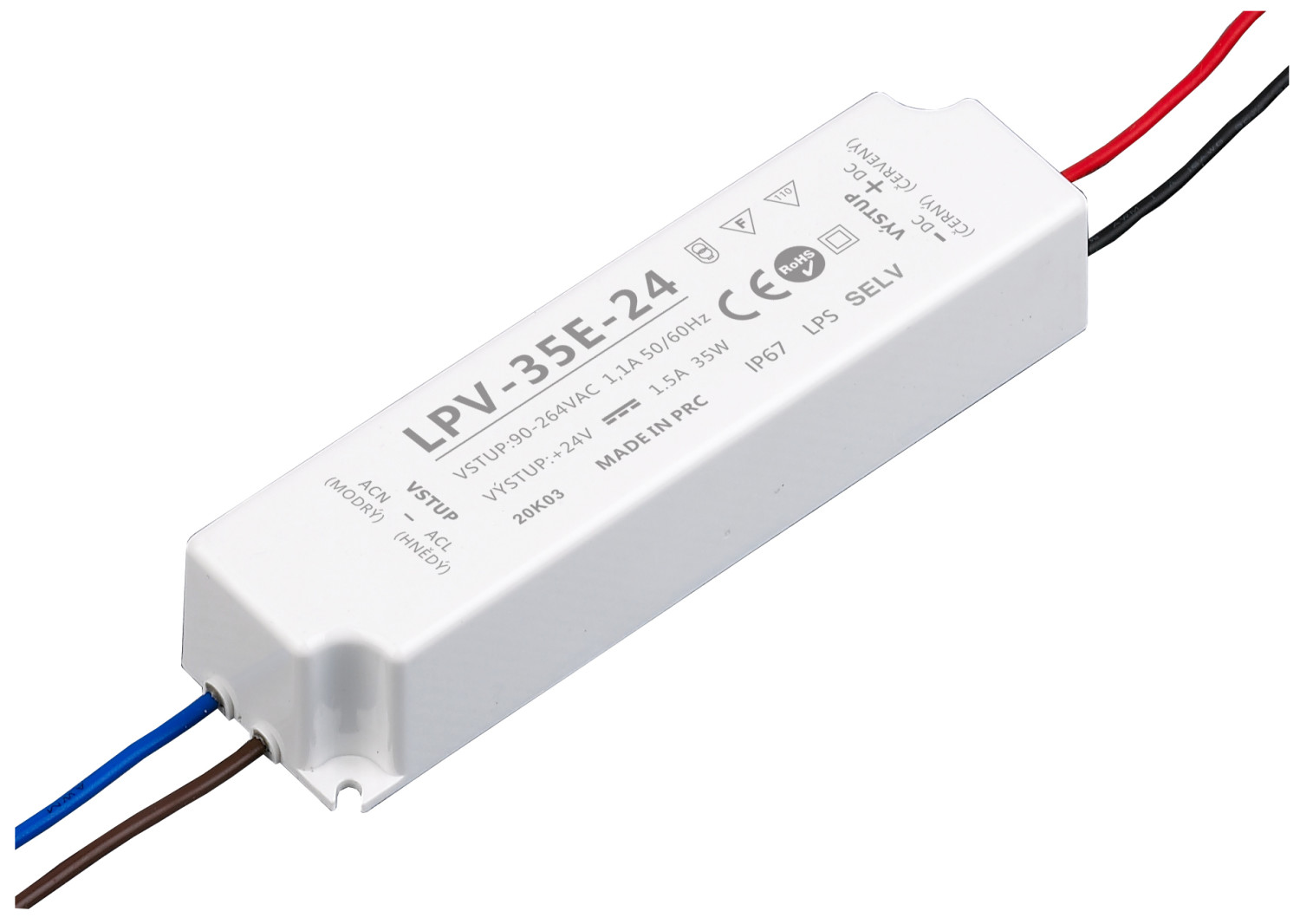 Levně MEAN WELL LED zdroj LPV-35W-24V