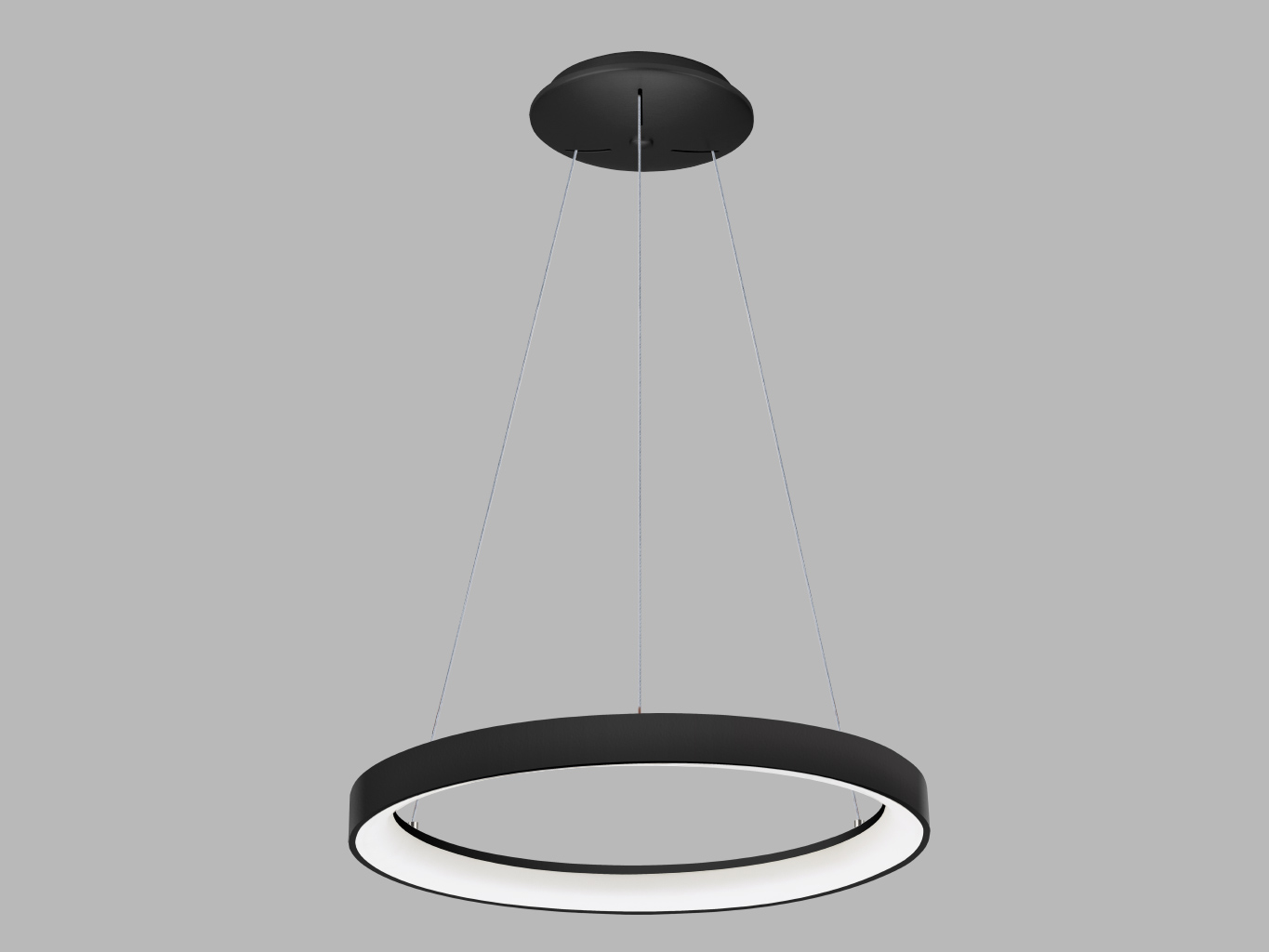 Led2 Závěsné LED svítidlo BELLA SLIM P-Z ø 48 cm Barva: Černá, Stmívání: DALI TW