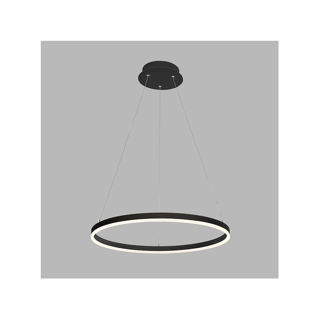 Led2 Závěsné LED svítidlo CIRCLE P-Z ø 60 cm Barva: Černá, Stmívání, řízení: DALI/PUSH