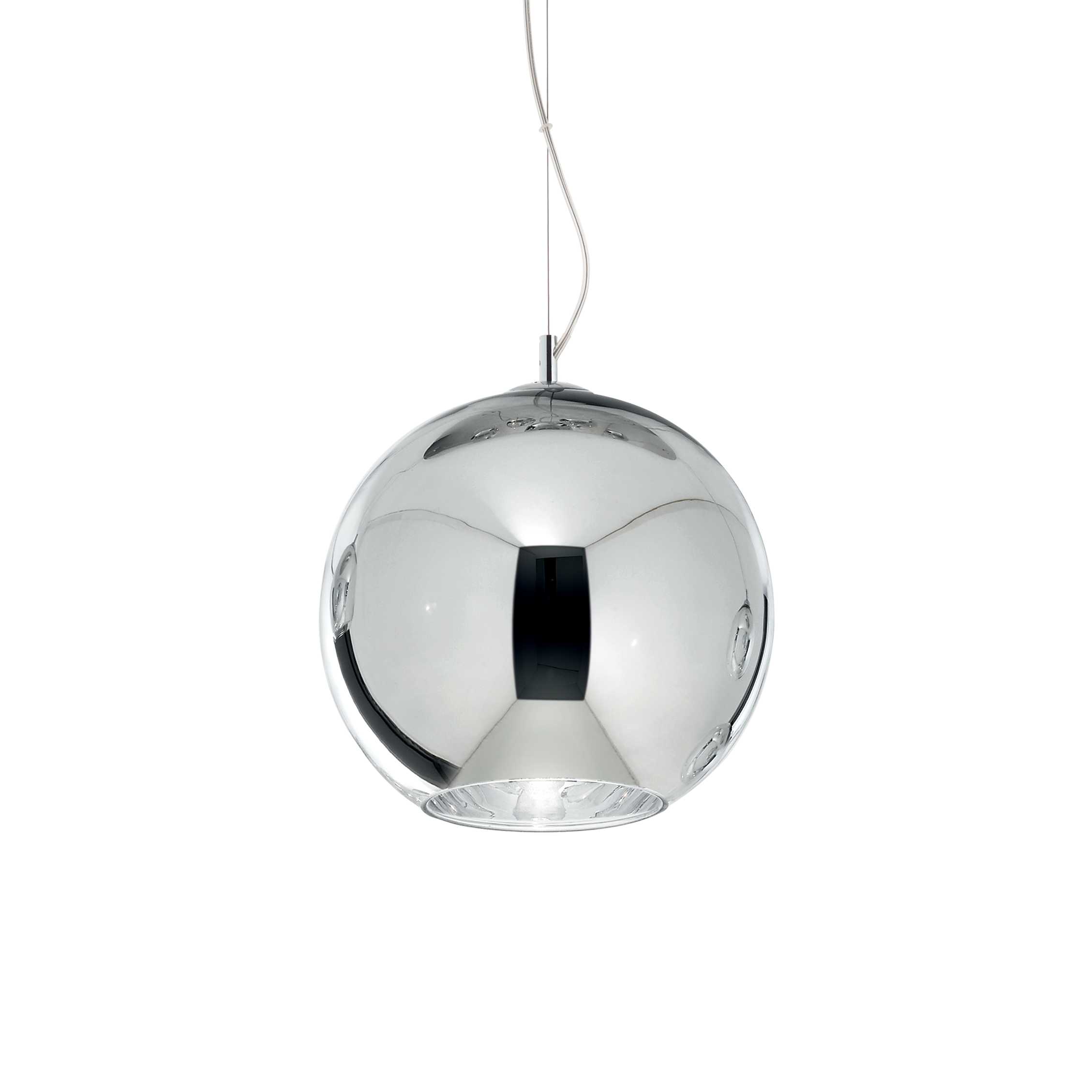Ideal Lux Závěsné svítidlo NEMO SP1 ø 20 cm, v. max. 233 cm Barva: Chrom