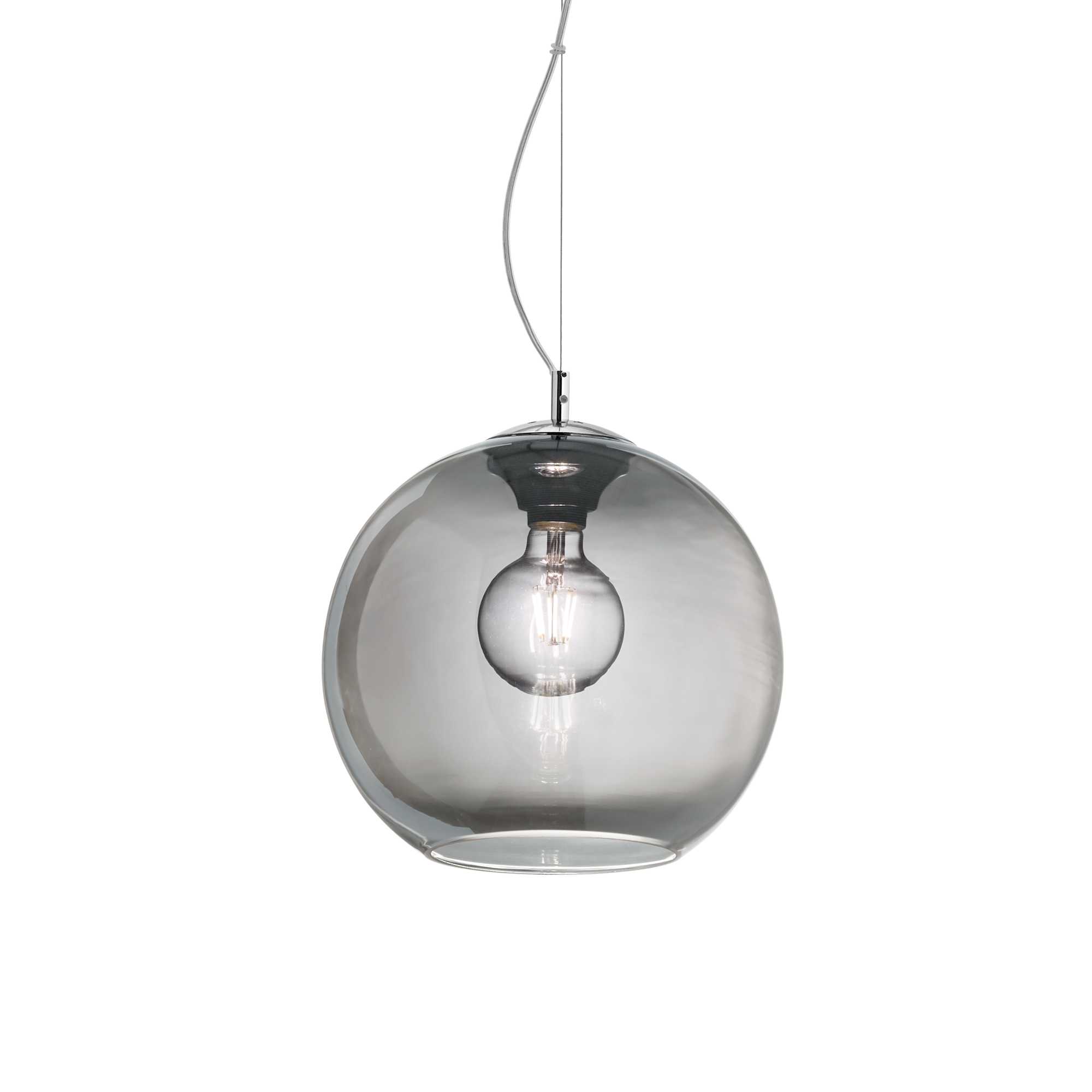 Ideal Lux Závěsné svítidlo NEMO SP1 ø 30 cm Barva: Kouřová