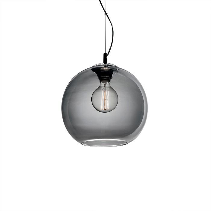 Ideal Lux Závěsné svítidlo NEMO SP1 ø 40 cm Barva: Kouřová