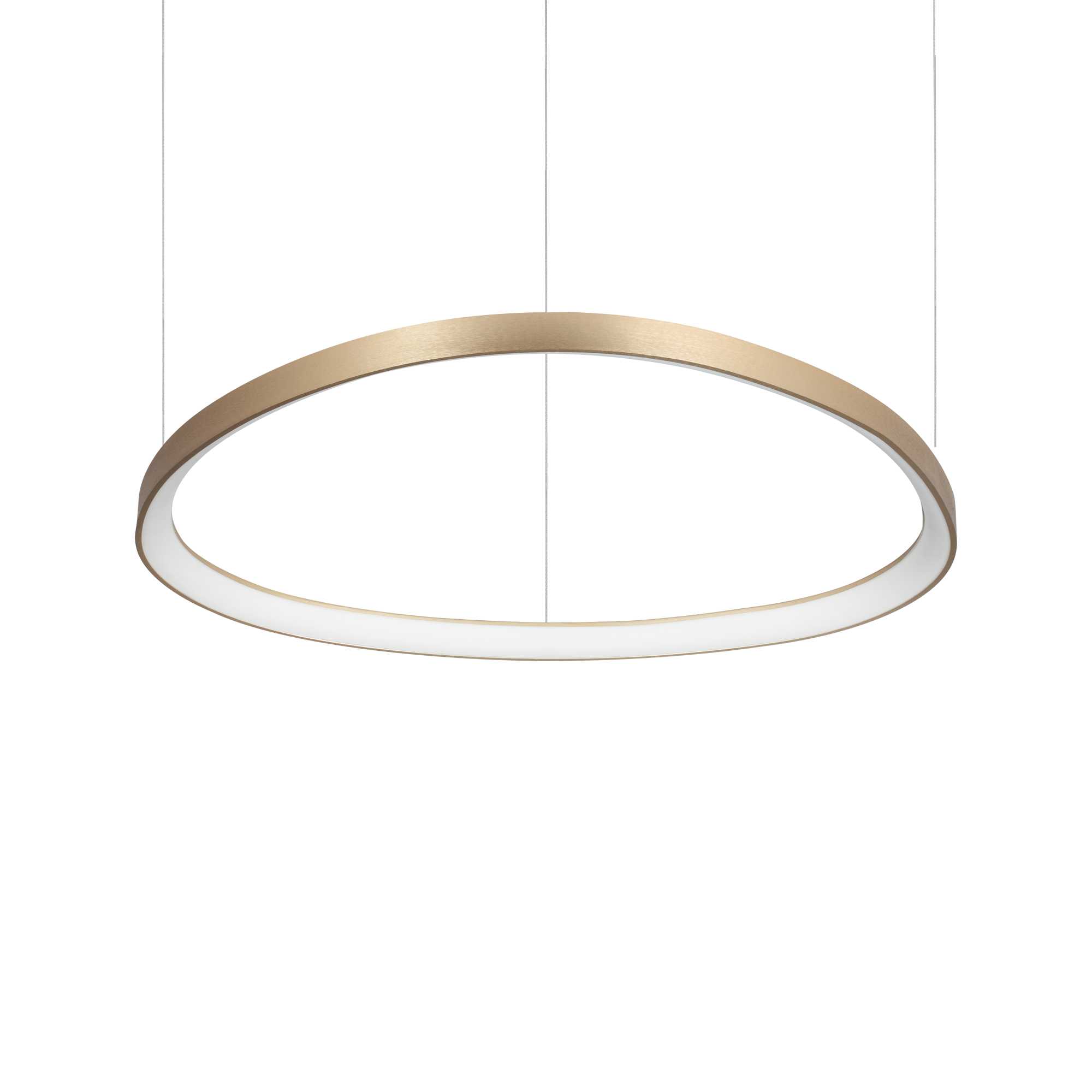 Ideal Lux Závěsné LED svítidlo GEMINI SP D81 ø 81 cm Barva: Mosaz, Stmívání, řízení: DALI/PUSH