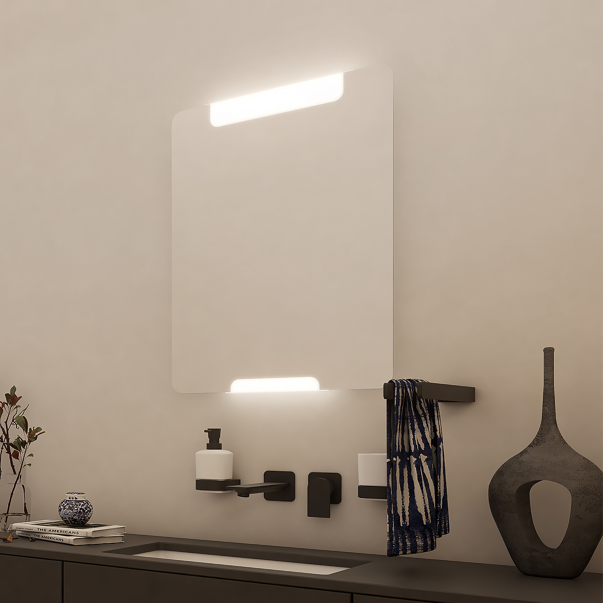 Levně Nimco LED zrcadlo 10,5W, 60x80 cm