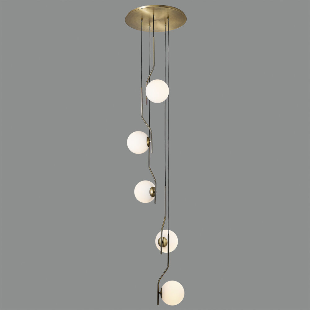 ACB Iluminacion Závěsné svítidlo MAUI 5 ø 48 cm Barva: Zlatá