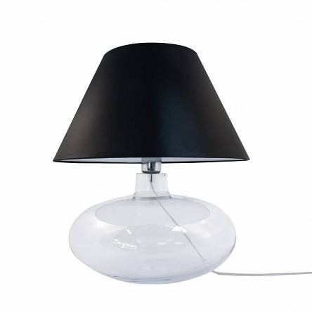 Zuma Line Stolní lampa ADANA TRANSPARENT ⌀ 40 cm, v. 44 cm Barva: Černá