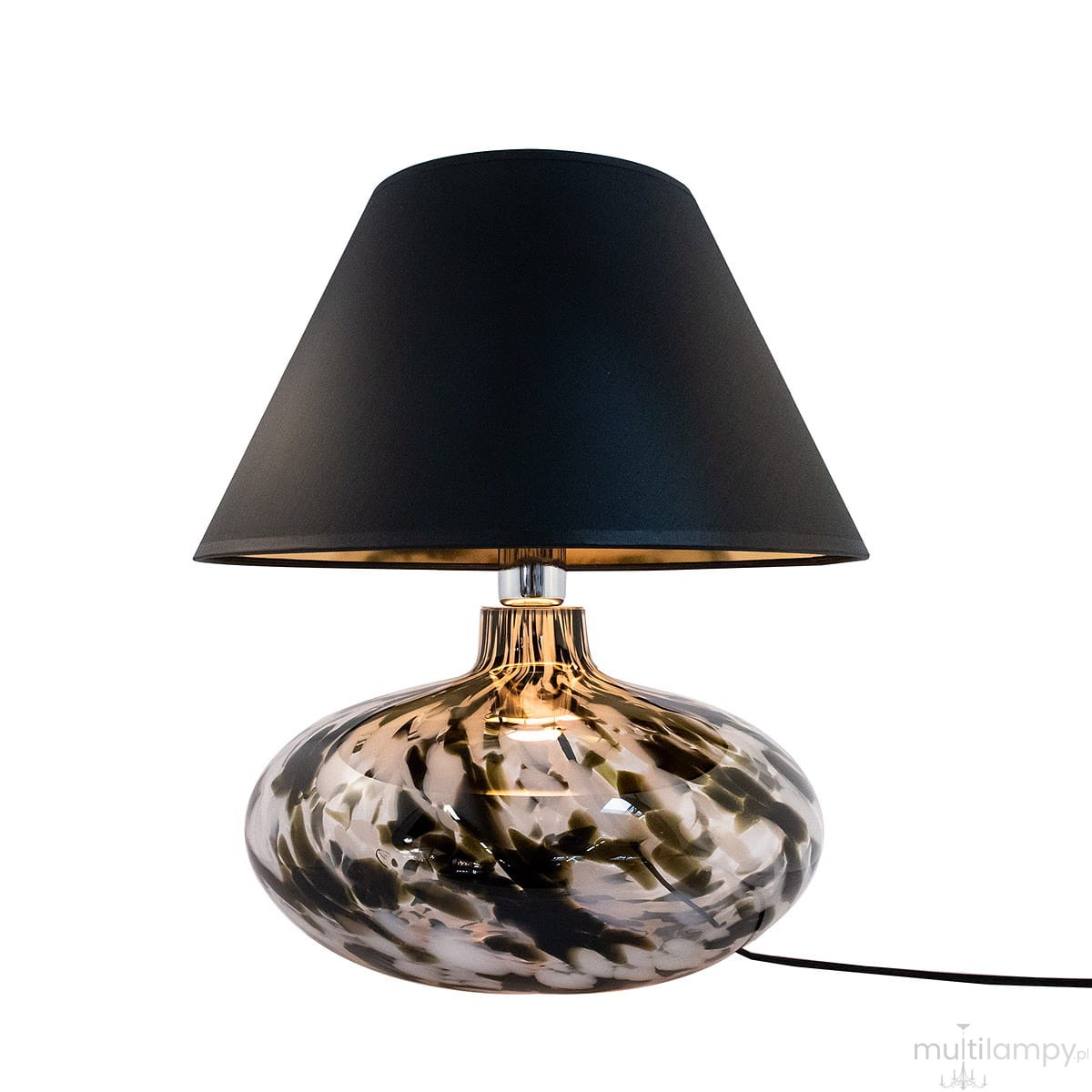 Zuma Line Stolní lampa ADANA KREZLE ⌀ 40 cm, v. 44 cm Barva: Černo/zlatá