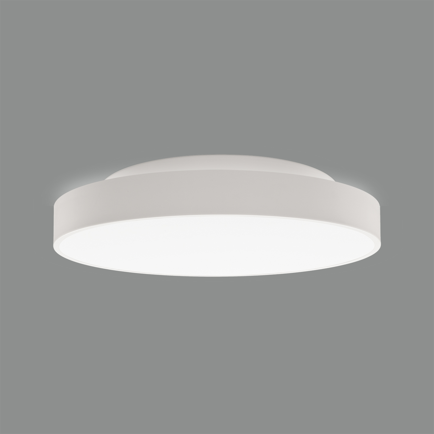 ACB Iluminacion Stropní LED svítidlo LISBOA ø 60 cm, 60W + 8W, CRI90 Teplota světla: 3000K, Barva materiálu: Bílá, Stmívání: ON/OFF
