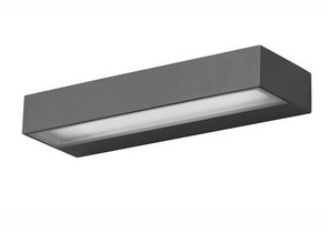 Levně Nova Luce Venkovní nástěnné LED svítidlo FUNGO, d. 22 cm Barva: Šedá