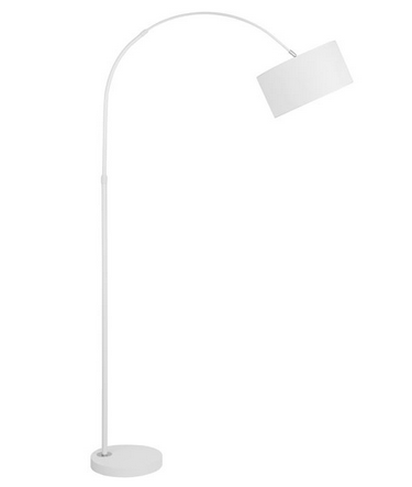 Levně Nova Luce Stojací lampa SAMA ø 34 cm, v. 180 cm Barva: Bílá