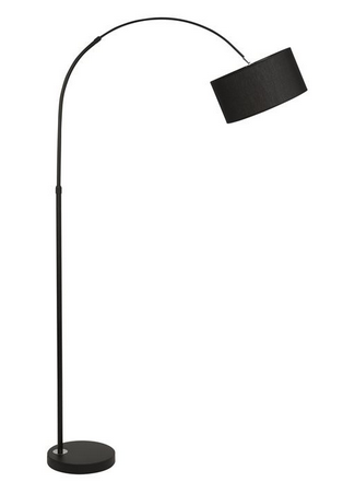 Levně Nova Luce Stojací lampa SAMA ø 34 cm, v. 180 cm Barva: Černá