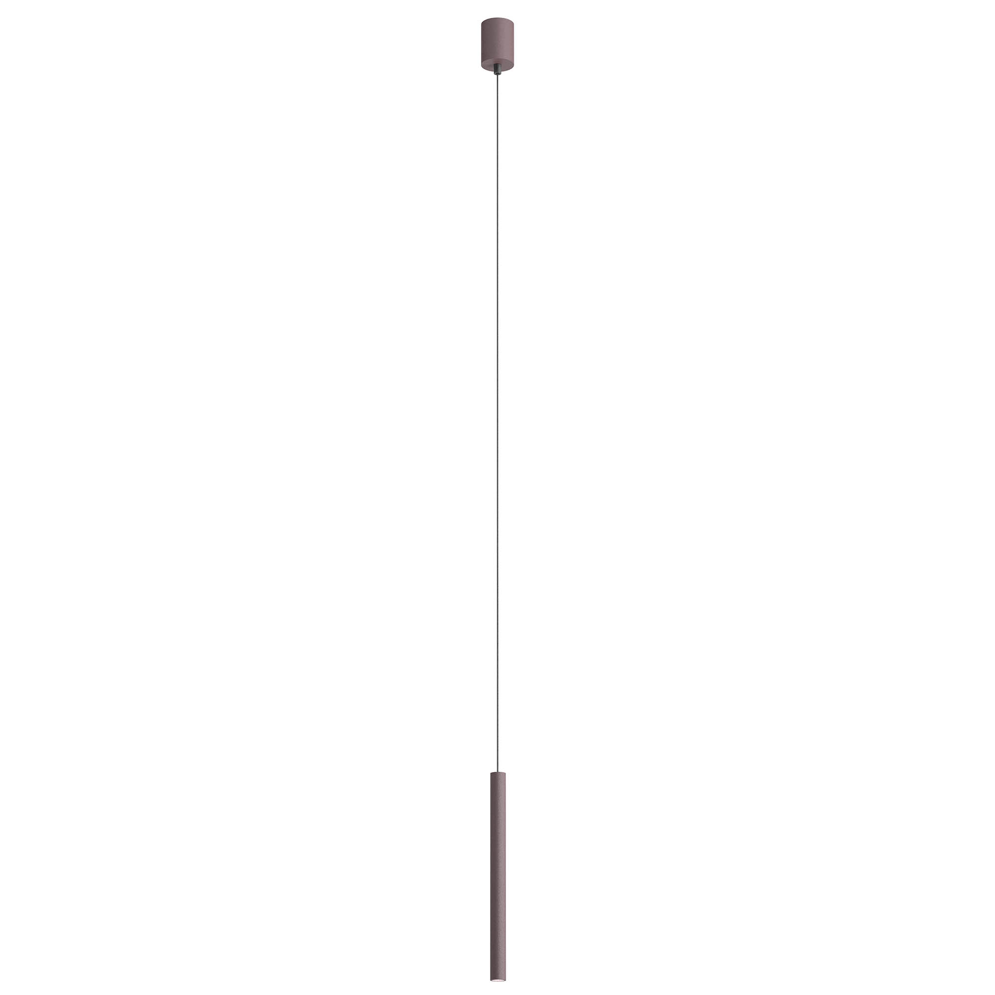 Redo Závěsné LED svítidlo KANJI ø 2,5 cm, v. 35 cm Barva: Kávová, Teplota světla: 2700K