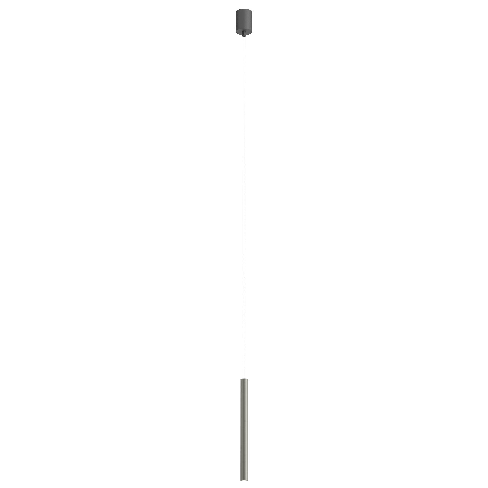 Redo Závěsné LED svítidlo KANJI ø 2,5 cm, v. 35 cm Barva: Matný nikl, Teplota světla: 2700K